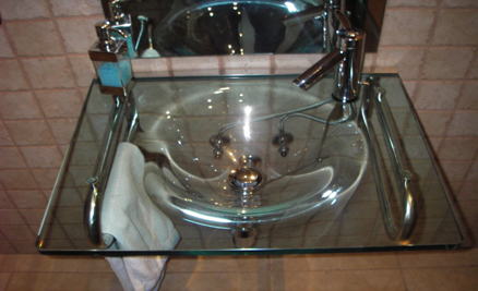 lavabo de vidre